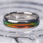 Enamel rainbow ring mighty dazzling in 925 sterling silver[FL04-Classic]