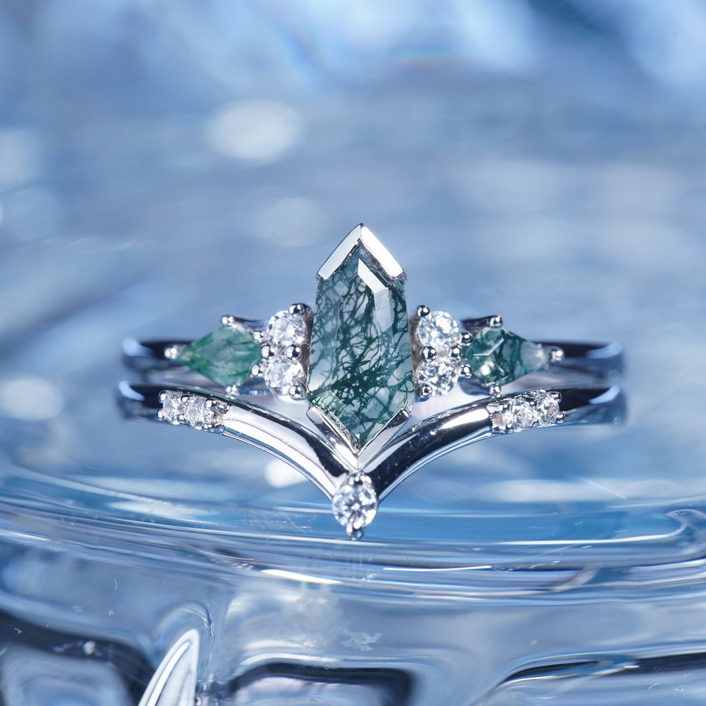 3CT Agate Ring Graceful Radiance Exquisite Nobel Queen Engagement Promise Proposing Ring Bridal Wedding Ring in 925 sterling silver lab grown gemstone[ZH13-Comely]