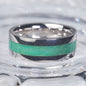 Enamel green color ring graceful man obsess in 925 sterling silver[FL03-Classic]