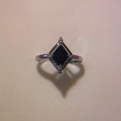 2CT Galaxy Sandstone Ring Feminine Elegance Delicate Bridal Wedding Engagement Promise Proposing Ring in 925 sterling silver lab grown gemstone[ZH03-Comely]