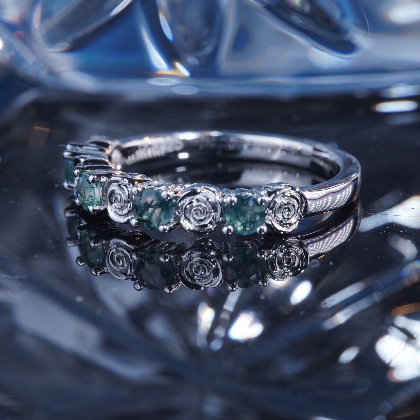 Flower Wedding Band For Women- Twig Engagement Ring- 925 Sterling Silver Leaf and Vine Nature Promise Anniversary Ring [YX12-Comely]