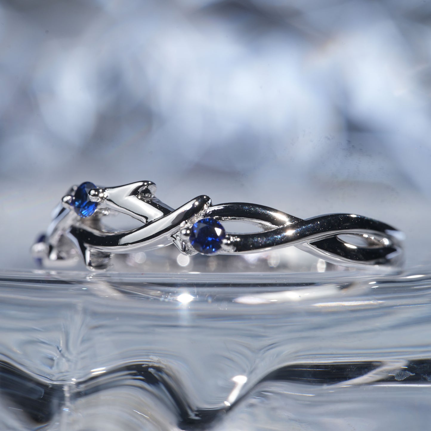 Sapphire ring casual daily ring set iconic in 925 sterling silver[YX01-Comely]