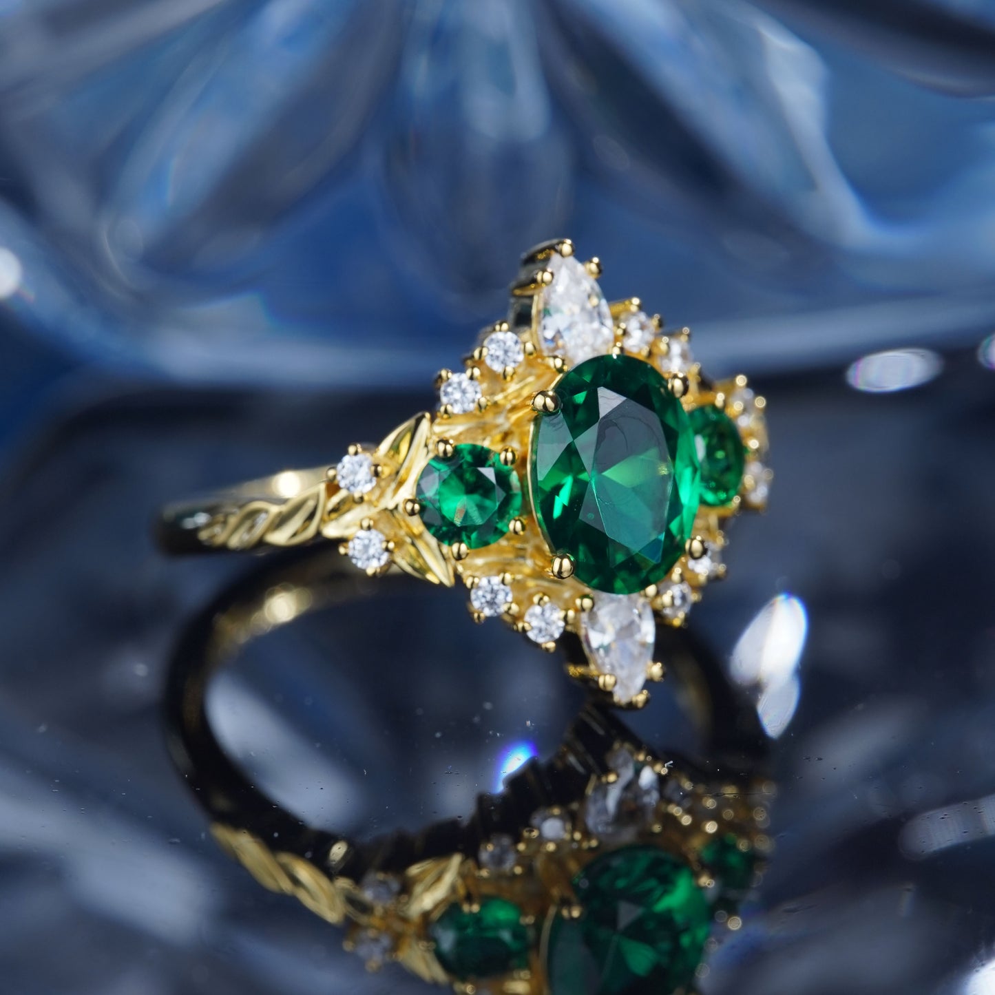 3CT Spinel Ring Charming Glow Alluring Engagement Promise Proposing Bridal Wedding Ring in 925 sterling silver lab grown gemstone[WG44-Comely]