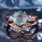 2CT Agate Ring Opulent Charm Glamorous Gemstone Ring in 925 sterling silver lab grown gemstone[ZH10-Comely]