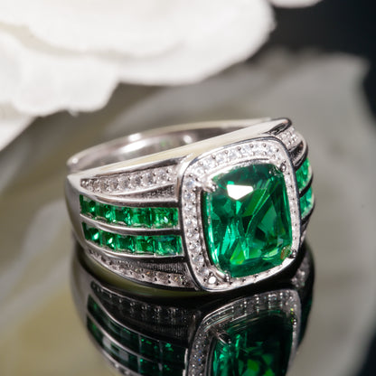 3.5CT Stunning ring with dazzling appearance stylish in 925 sterling silver Lab grown gemstone[C04G-Classic]